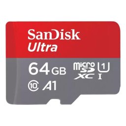 Tarjeta microSDXC Sandisk SDSQUAB-064G-GN6MT 64 GB 140 MB/s UHS-I U1 A1 + Adaptador SD