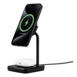 Cargador inalámbrico CYGNETT CY5098BUNCP Qi2 carga rápida 2 en 1 USB-C negro