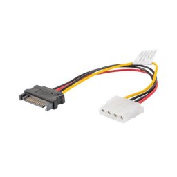 Cable SATA Lanberg CA-SAHD-10CU-0015 0,15 m Molex 4-pin a SATA 15-pin