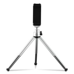 Trípode Hama Fancy 2en1 mini compacto plata para móvil y cámara