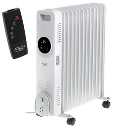 Radiador de Aceite ADLER AD 7826 2500W 13 Elementos Control por Mando Ruedas y Temporizador