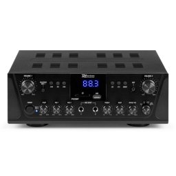 Amplificador estéreo Power Dynamics PV220BT 100W RMS Bluetooth USB/FM Control Graves y Agudos
