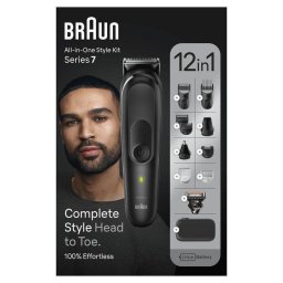 Cortadora de pelo Braun MGK7460 multifunción inalámbrica 100 min uso cuerpo y barba