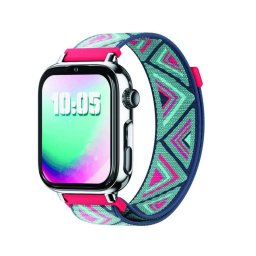 SaveFamily 8436628090055 Bluetooth 44mm AMOLED Plata Correa Textil S Micrófono Altavoz Cámara