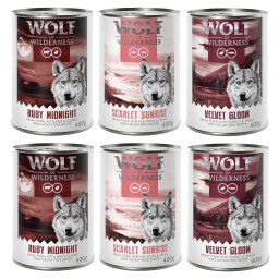 Wolf of Wilderness Red Meat Adult 6 x 400 g - Pack mixto