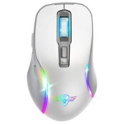 Spirit of Gamer Elite M50 Ratón Gaming Óptico Inalámbrico 8000 DPI Blanco