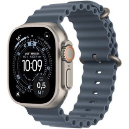 Apple Watch Ultra 3 GPS + Cellular 49mm Caja de Titanio Natural con Correa Ocean Azul Naútico