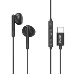 Auriculares Hama Classy con cable USB-C para llamadas y música con micrófono negros