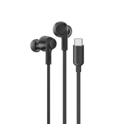 Auriculares Belkin G3H0003hqBK con cable USB-C Cancelación de Ruido Activa Micrófono resistencia IPX5 negros