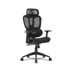 Silla de oficina Alpha Gamer Luna V2 ergonómica negra respaldo ajustable