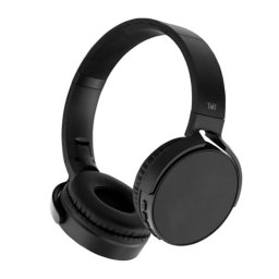 Auriculares TNB Single 2 inalámbricos Bluetooth con micrófono, lector SD y conexión USB-C, color negro