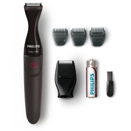 Depiladora para barba Philips MG1100/16 Precisión DualCut 4 niveles lavable