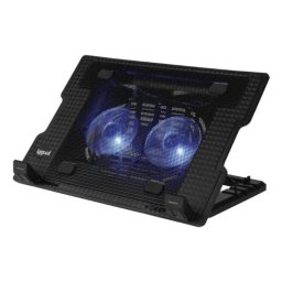 Soporte para portátil IGGUAL RP2V17A doble ventilador 2 USB 4 alturas hasta 17