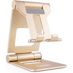 TooQ Soporte Ajustable para Smartphone/Tablet hasta 10" Oro