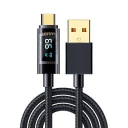 Cable USB-C Dam Electronics 2m 66W Carga Rápida Pantalla Digital