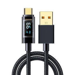Cable USB-C Dam Electronics 66W carga rápida pantalla digital 1,2 m