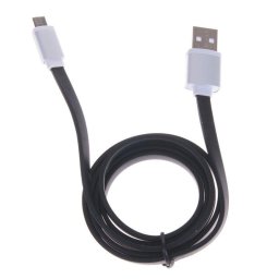 Cable Micro USB a USB Dam Electronics plano alta velocidad negro metálico