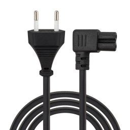 Cable alimentación SAVIO CL-186 5 m con conector angular CEE 7/16 negro