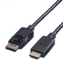 Adaptador de cable de vídeo VALUE 11.99.5779 DisplayPort a HDMI 1,5 m Negro