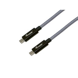 Cable USB Equip 128426 USB-C a USB-C 1 m 20 Gbit/s trenzado negro