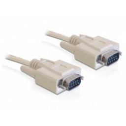 Cable serie DELOCK Sub-D 9 3m beige alta compatibilidad y robustez