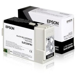 Cartucho de tinta Epson SJIC20P(K) negro original pigmentado 1 unidad