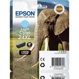 Cartucho de tinta Epson 24XL Cian Claro Original para Expression Photo XP-750