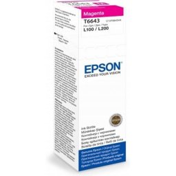 Cartucho de tinta Epson T6643 Magenta Original para L100 L110 L200 L300 L355 L550