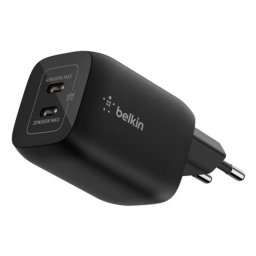 Cargador Belkin ENA007KQBK doble USB-C 65 W Power Delivery para Switch 2 y portátil