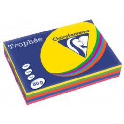 Papel para impresora Clairefontaine 1708C A3 80 g/m² colores intensos 500 hojas