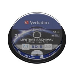 Disco Blu-ray Verbatim 43825 M-DISC 25 GB 4x Imprimible Pack 10 unidades