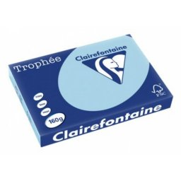 Papel para impresora Clairefontaine Perfocopy A3 160 g/m² 250 hojas azul claro