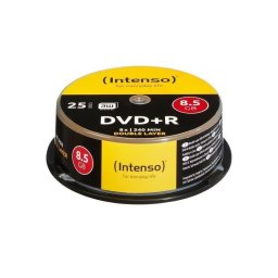 DVD en blanco INTENSO 8,5GB 8x doble capa Bobina 25 unidades