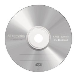 DVD Verbatim 43519 Plata Mate 4,7 GB 16x Caja Jewel 5 unidades