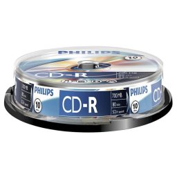 Bobina CD Philips CR7D5NB10/00 700 MB Grabación Pack Resistente
