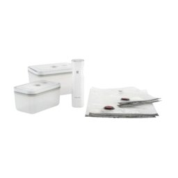 Sellador de vacío ZWILLING 36806-007-0 Fresh & Save Blanco con recipientes de vidrio y bolsas reutilizables