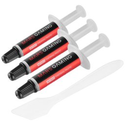 Mars Gaming MT0X3 Kit 3x Pastas Térmicas CPU Alta Conductividad Térmica 6W/m·K Hasta 280°C 3x1g (3g)