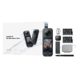 Insta360 X5 Esencial Kit 8K 360º Cámara Deportiva 185min Autonomía HDR Activo 5.7K a 60fps Negro