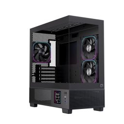 Caja PC Einarex PRISMA SM501D RGB Black micro ATX iluminación RGB cristal templado