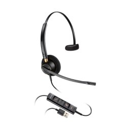 Auriculares Poly EncorePro 515 con cable USB-A para oficina y cancelación de ruido, negros