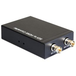 Cambiador de género para cables DELOCK 93237 BNC HDMI-A Negro 5 cm