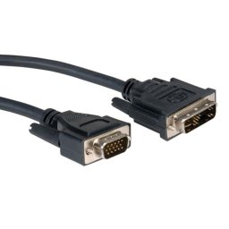 Adaptador de cable de vídeo ROLINE 11.04.5450 5 m DVI-A a VGA negro