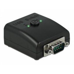Cambiador de género DELOCK 87756 RS-232 bidireccional USB DB9 con indicador LED