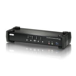 Interruptor KVM Aten CS1924 DisplayPort 4K USB 3.0 con audio y HUB USB 4 puertos