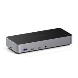 Base para portátil Satechi Triple 4K Display triple pantalla 1000 Mbit/s plata