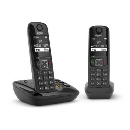 Teléfono inalámbrico Gigaset AS690A Duo Negro manos libres agenda 100 contactos