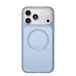 Funda para móvil OtterBox Symmetry Clear MagSafe ultrafina policarbonato azul transparente protección extra para iPhone 17 Pro Max