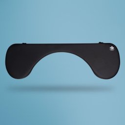 Reposamuñecas R-GO TOOLS RGOARMC ergonómico vinilo madera negro recorte abdominal
