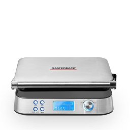 Gofrera Gastroback Advanced Control 42424 digital 1600 W negra y plata