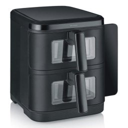 Freidora de aire Severin FR 2468 11 L 2800 W doble zona con pantalla LED